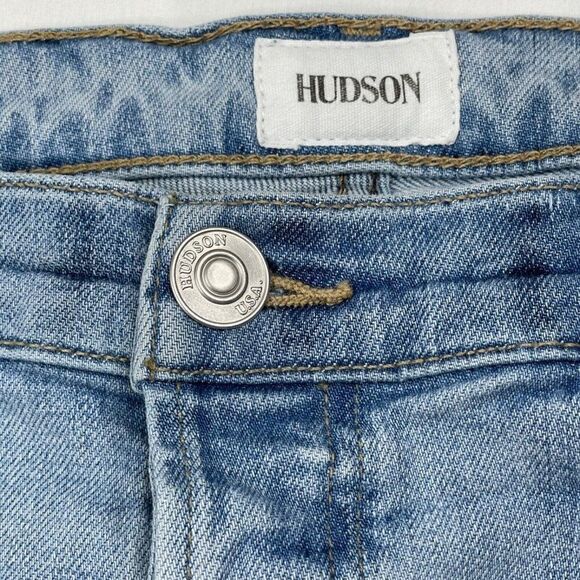 HUDSON Riley Relaxed Straight Leg Crop Distress Jean - Picture 6 of 15